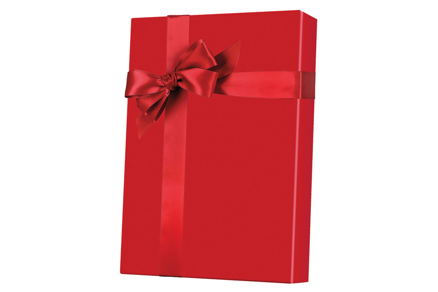 24-in x 100-ft RED ULTRA GLOSS GIFT WRAP (E6500)