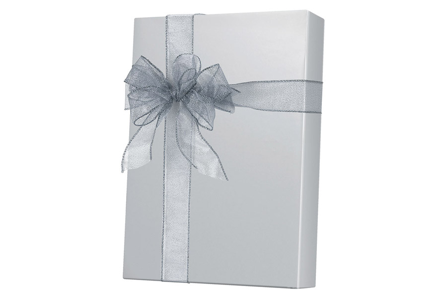 24-in x 417-ft SILVER ULTRA GLOSS GIFT WRAP (E6630)