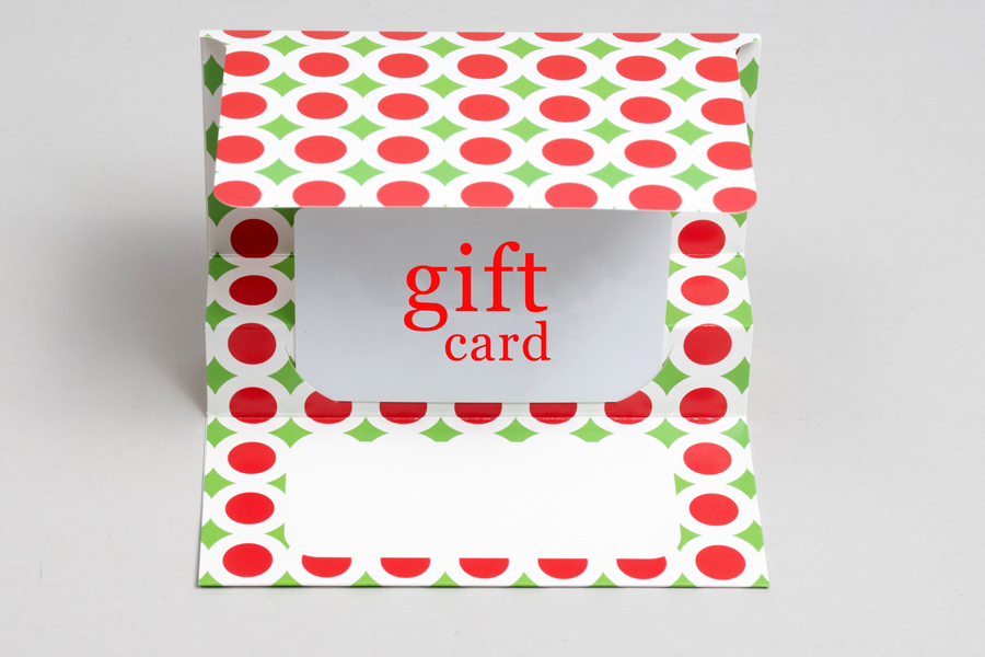 5 x 3-3/8 BRIGHT CHRISTMAS GIFT CARD FOLDERS