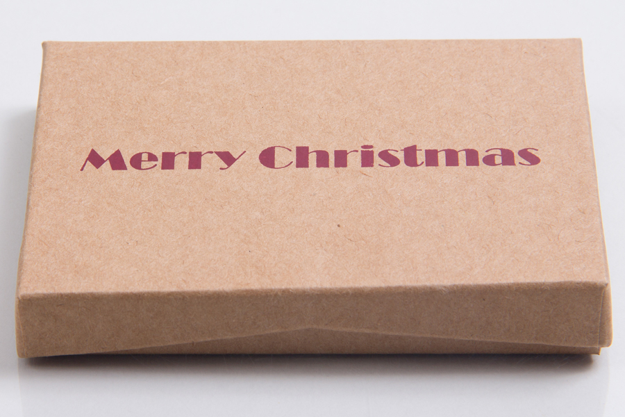 4-5/8 x 3-3/8 x 5/8 KRAFTY CHRISTMAS GIFT CARD BOX WITH POP-UP INSERT