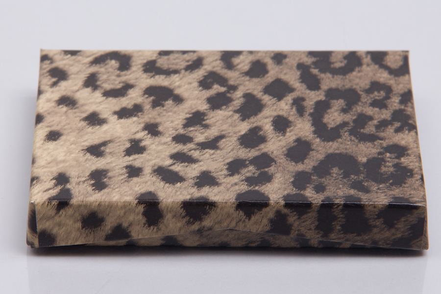 4-5/8 x 3-3/8 x 5/8 LEOPARD GIFT CARD BOX WITH PLATFORM INSERT