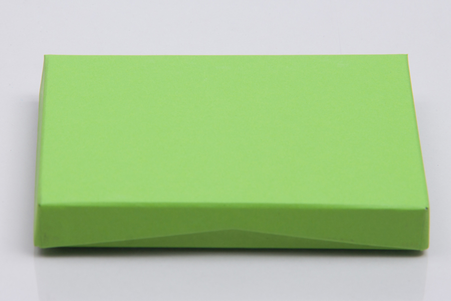 4-5/8 x 3-3/8 x 5/8 LIME MATTE GIFT CARD BOX WITH PLATFORM INSERT