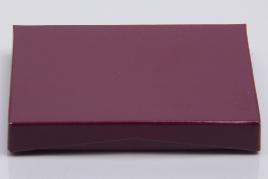 4-5/8 x 3-3/8 x 5/8 MERLOT ICE GIFT CARD BOX WITH PLATFORM INSERT