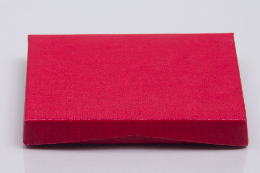 4-5/8 x 3-3/8 x 5/8 RED RIB GIFT CARD BOX WITH POP-UP INSERT
