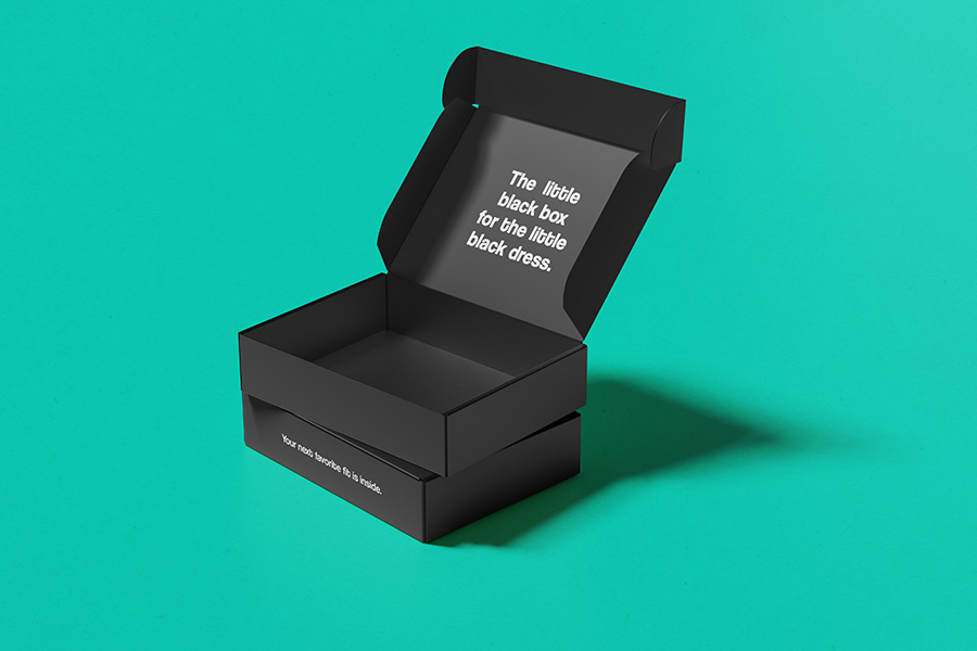 Custom Black E-Commerce Boxes