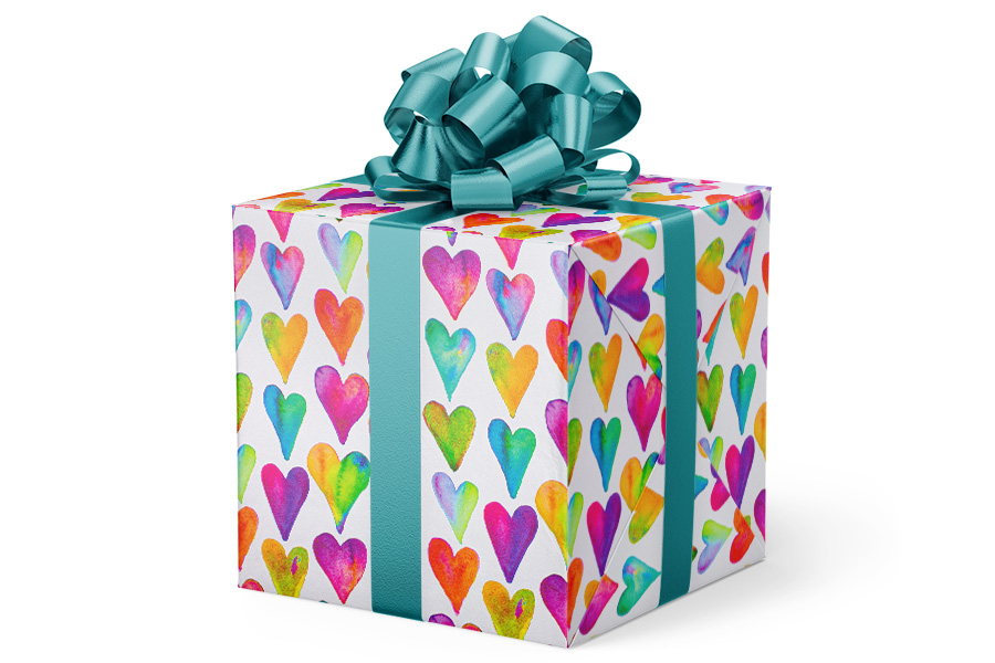 24-in x 417-ft I HEART YOU GIFT WRAP (GW-9307)
