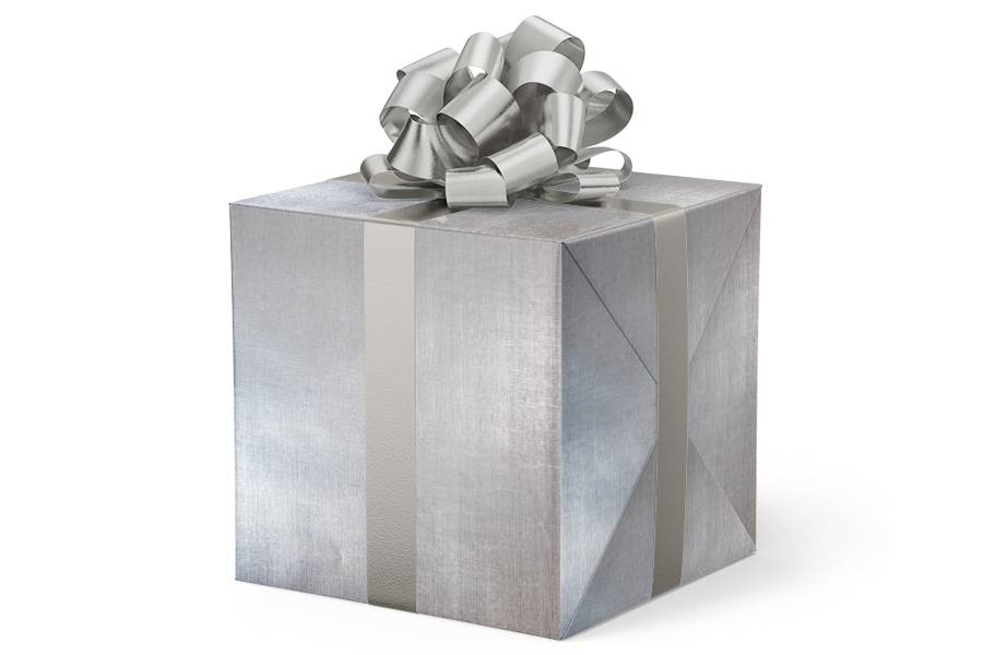 24-in x 417-ft SILVER MIST GIFT WRAP (MP-504)
