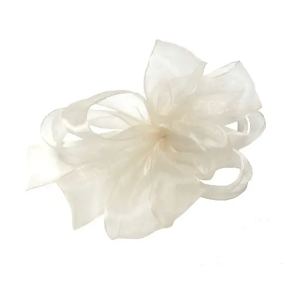 1.5"X100YDS SHEER RIBBON CREAM