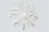 4.25" CONFETTI BOW WHITE