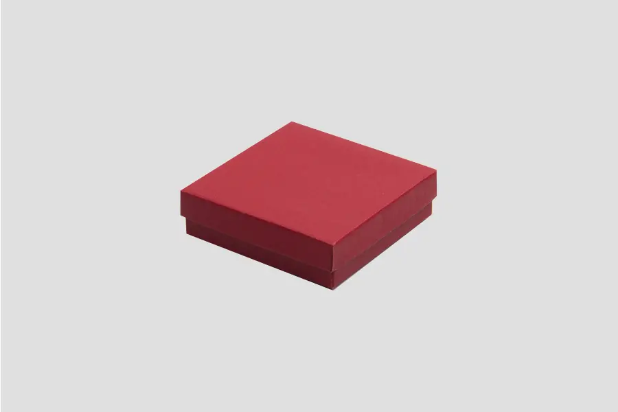 33 Matte Brick Red Two-Piece Jewelry Boxes