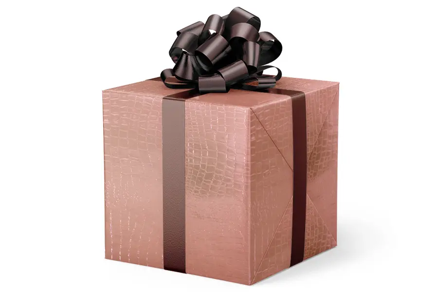 24X417 GW-9230 S75 ROSE GOLD GATOR METALLIZED EMBOSSED