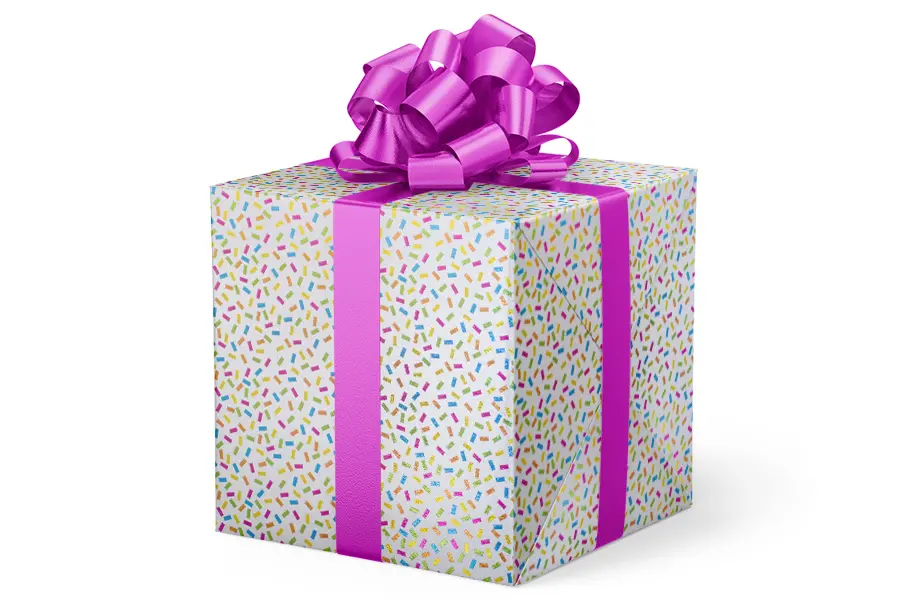 24X417 GW-9440 S95 WHITE WITH SPRINKLES METALLIZED
