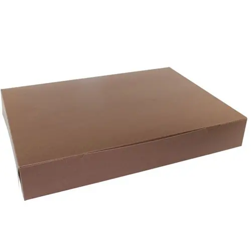 26X19X4 1PC BAKE BOX CHOCO-NO WINDOW