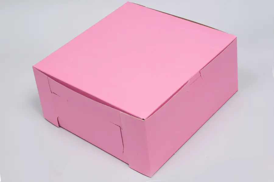 <9X9X4 1PC BAKE BOX STRAWBERRY - NO WINDOW