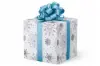 24X417 GW-8387 S9 WHITE SNOWFLAKES METALLIZED