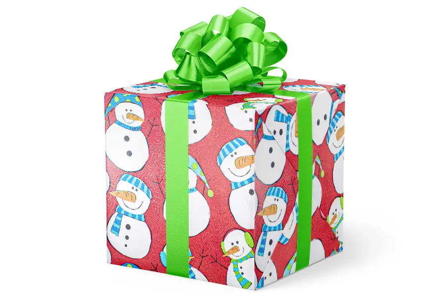 24X417 GW-9419 S6 RED TOSSED SNOWMEN