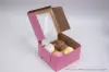 7X7X4 STRAWBERRY CUPCAKE BOX W/WIND 4 CUP