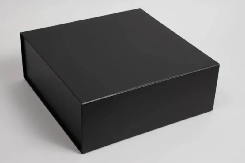 12 x 12 x 4-1/2 Matte Black Magnetic Lid Gift Box
