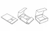 12X12X4-1/2 GLOSS WHITE MAGNETIC BOX
