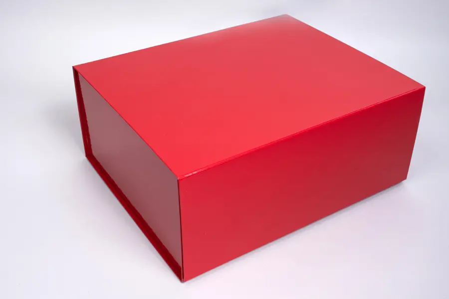13X10-3/4X5-1/2 GLOSS RED MAGNETIC BOX