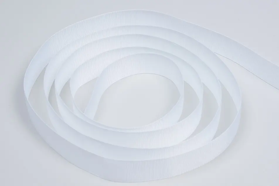 7/8X100YD GROSGRAIN WHITE