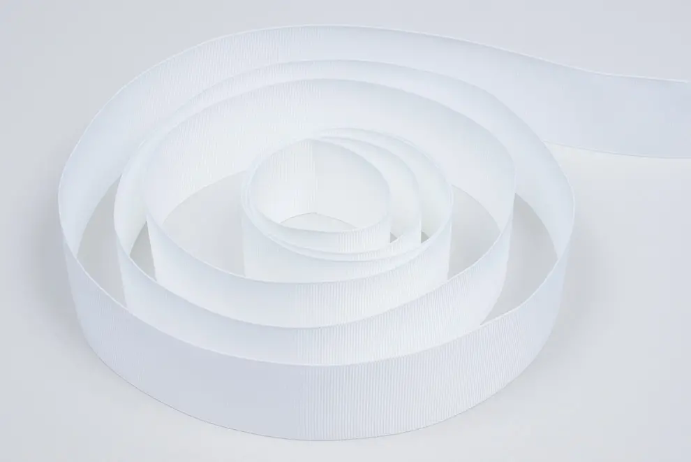 1-1/2X100YD GROSGRAIN WHITE