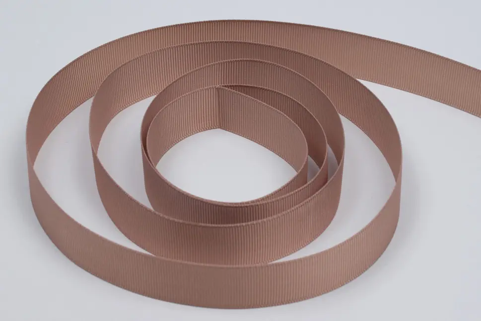 7/8X100YD GROSGRAIN TAUPE