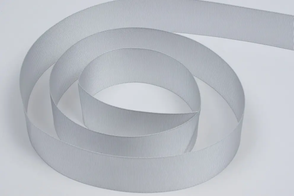1-1/2X100YD GROSGRAIN SHELL GREY
