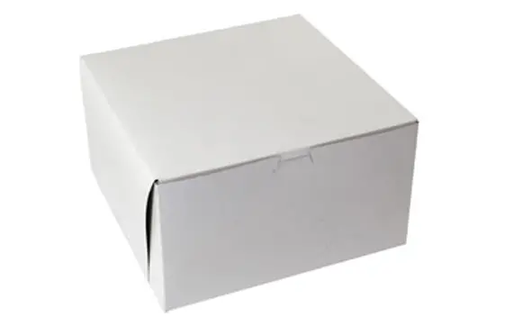 10X10X6 1PC BAKE BOX WHITE-NO WINDOW
