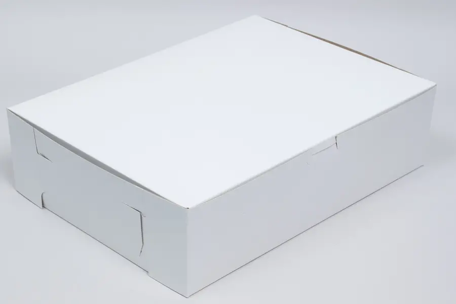 20X14X4 1PC BAKE BOX WHITE-NO WINDOW