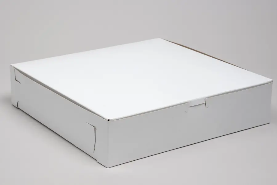 12X12X2.75 1PC BAKE BOX WHITE - NO WINDOW