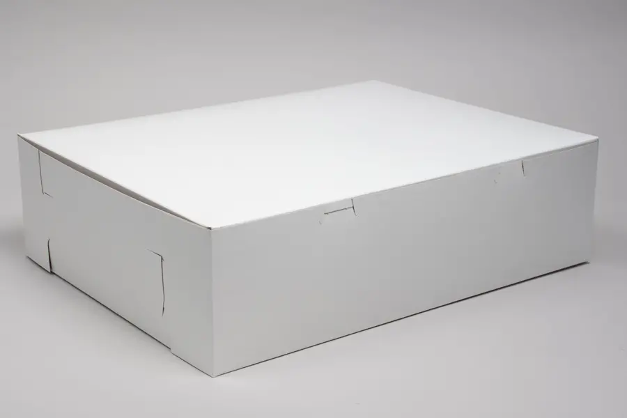 18X14X5 1PC BAKE BOX WHITE - NO WINDOW
