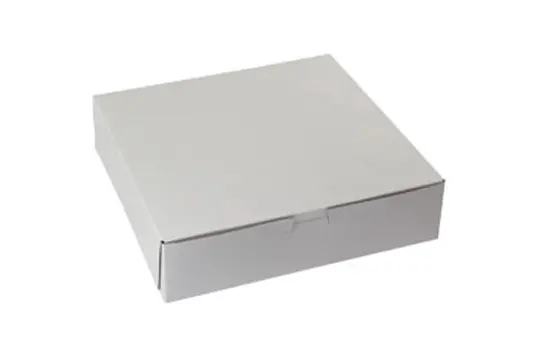 10X10X2.5 1PC BAKE BOX WHITE-NO WINDOW