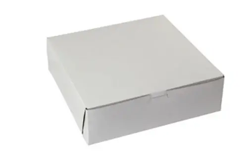 10X10X3 1PC BAKE BOX WHITE-NO WINDOW