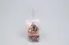 4" X 3-1/4" SATIN LIGHT PINK PRE-TIED BOW CLEAR TWIST TIE