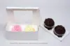 8X4X4 WHITE CUPCAKE BOX W/WIND 2 CUP