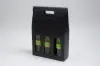 10-5/8 X 3-1/2 X 15 WIND BOTTLE BOX BLACK LINEN 3 BOT