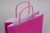 8-3/4 X 3-1/2 X 9 TINTED HOT PINK SHOP BAG