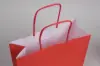 12-1/2 X 4-3/4 X 15-3/4 TINTED WARM RED SHOP BAG