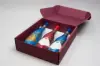 10-3/4 X 3-1/2 X 13 BOTTLE BOX  BORDEAU X  RIBBED 3 BOT W/INSERTS