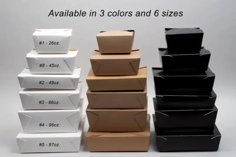 7-3/4 x 5-1/2 x 3-1/2 Natural Kraft Paper Folding #4 Food Takeout