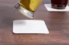 4" WHITE SQUARE PULPBOARD 80PT - HEAVY WEIGHT