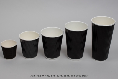 Black Ripple Cup 16oz