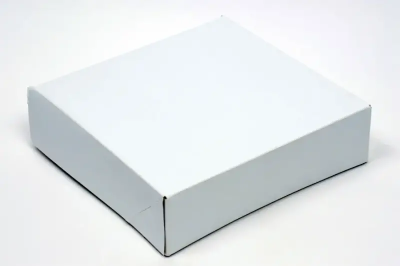9 x 9 x 2-1/2 White Tuck Top Deli Box