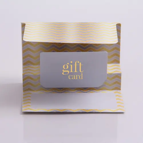 <5X3-3/8 GIFT CARD FOLDERS FIRE/ICE CHEVRON