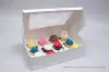 19L x 14W x 4H, Window Bakery Boxes, White