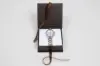 2-3/4X2-3/4X1 MATTE CHOCOLATE W/ CHOCOLATE RIBBON JEWLERY BOX