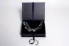 7X5-1/2X1-1/4 MATTE NAVY W/ NAVY RIBBON JEWELRY BOX