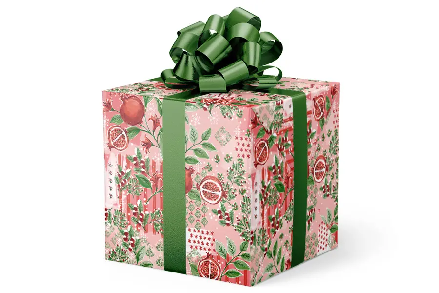 24X417 GW-9494 S6 WINTER POMEGRANATES EMBOSSED