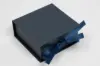 3-1/2X3-1/2X1-1/2 MATTE NAVY W/ NAVY RIBBON JEWELRY BOX